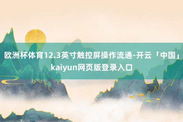 欧洲杯体育12.3英寸触控屏操作流通-开云「中国」kaiyun网页版登录入口